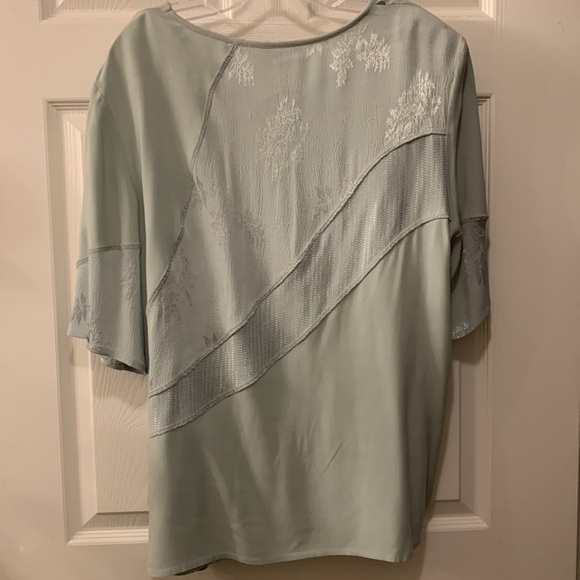 VINTAGE TOMMY N LOU LOU PANT SET SZ XL RAYON MIXED TONAL FABRIC CROPPED - Picture 9 of 11